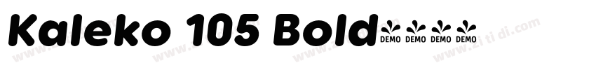 Kaleko 105 Bold字体转换